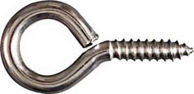 Screw Eye, #0 Large, Stainless Steel