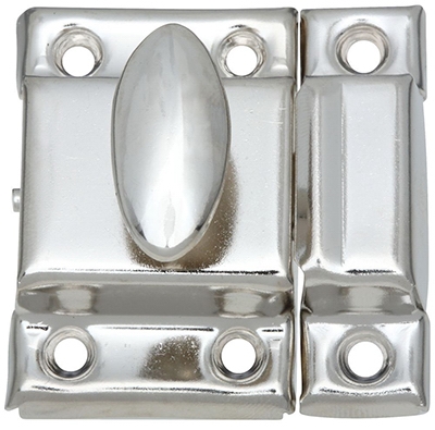 Cabinet Turn, Nickel, 1-1/4 x 1-3/4-In.