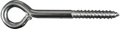 Lag Screw Eye, Stainless Steel, 3/8 x 4-1/2-In.