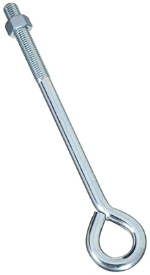 Eye Bolt With Hex Nut,2160BC, Zinc, 5/8 x 12-In.
