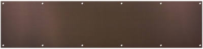 Kick Plate, Bronze, 8 x 34-In.