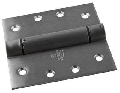 Spring Door Hinge, Adjustable, Stainless Steel, 4-In.