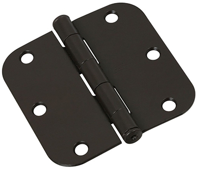 Door Hinge, Interior, Oil-Rubbed Bronze, 3.5-In.
