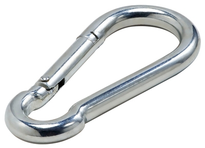 Safety Opening Interlocking Spring Snap, Zinc, 3/4-In.