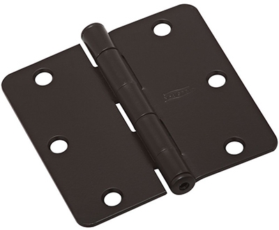 Door Hinge, Interior, Oil-Rubbed Bronze, 3.5-In.