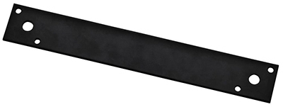 Strap Brace Mending Plate, Black Steel, 10-In.