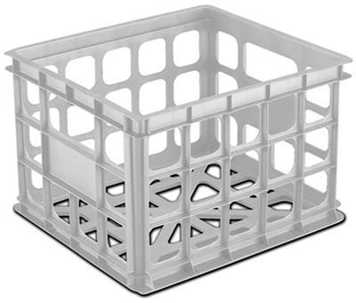 Storage Crate, White