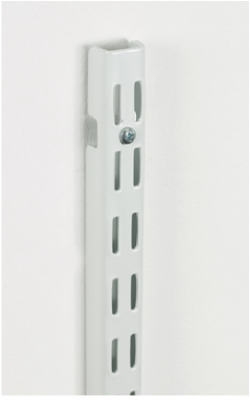 12-Inch White Wall Shelf Track