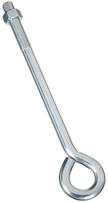 Eye Bolt With Hex Nut, 2160BC, Zinc, 3/4 x 14-In.