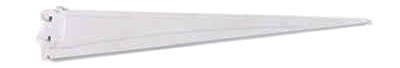 20-Inch White Shelf Track Bracket