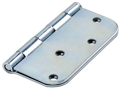 Door Hinge, Interior, Zinc, 4-In.