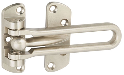 Door Security Guard, Satin Nickel
