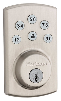 Power Keyless Entry Deadbolt, Satin Nickel