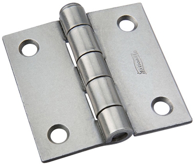 Plain Steel Removable-Pin Broad Hinge, 2-In.