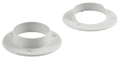 White MTL POLE SOCKET