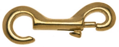 Bronze Open Rigid Eye Bolt Snap, 3/8-In.
