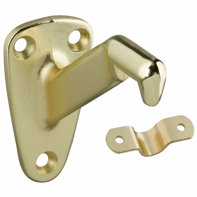 Handrail Bracket, Bright Brass
