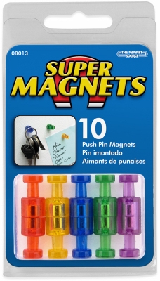 Push Pin Magnets, 10-Ct.