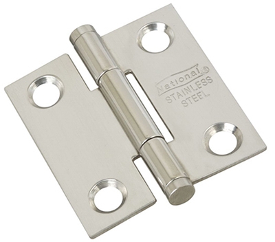 Door Hinge, Stainless Steel, 1.5-In.