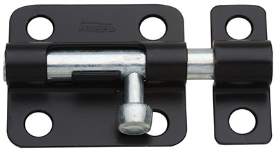 Barrel Bolt, Black, 2.5-In.