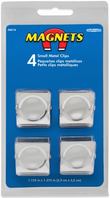 Small metal Magnetic Clips, 2 pieces