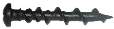 Wall Dogs & Screws, Black, Stainless Steel, 1.25-In., 4-Pk.