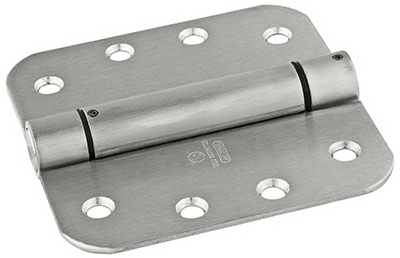 Spring Door Hinge, Adjustable, Stainless Steel, 4-In.