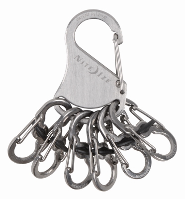KeyRack Locker Steel - Stainless S-Biner MicroLocks