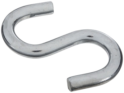 S Hook, Heavy Duty, Zinc, 3-1/2-In.