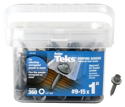 360PK #9x1 inch Roof Screws