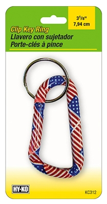 LG Flag Carabiner Clip