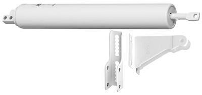 Storm Door Closer, Air-Controlled, White