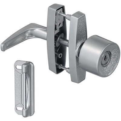 Screen & Storm Door Latch With Key, Silver Knob