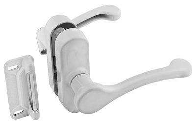 Screen & Storm Door Lever Latch, White
