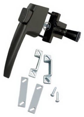 Screen & Storm Door Latch, Out-Swinging, Push-Button, Florida Bronze