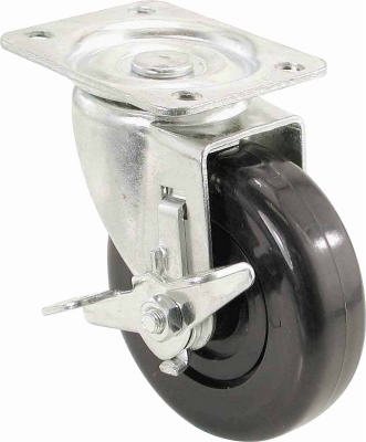 4-Inch Polypropylene Swivel Plate Caster