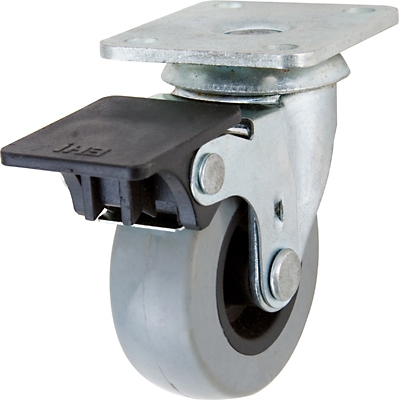TPU Swivel Caster With Brake, 2-In.