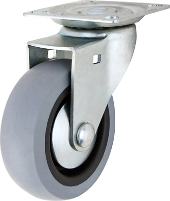 TPR Swivel Caster, 3-In.