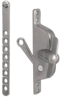 Louvre Window Operator  inchT inch Crank, Aluminum Finish
