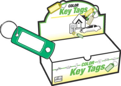 Key I.D. Tag, Split Ring, 200-Pk.