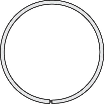 25PK 3 inch Split Key Ring