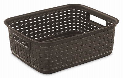 Short Weave Basket, Espresso