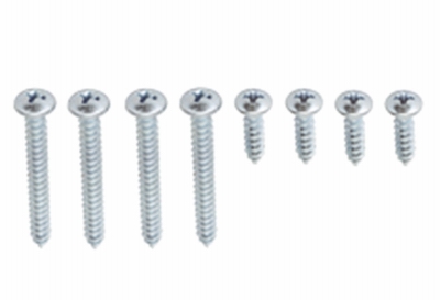 Shelf Bracket Screws, Chrome, 8-Pk.