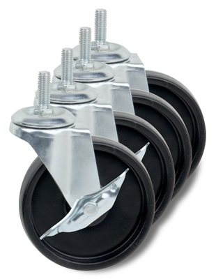 Casters, 4-In., 4-Pk.