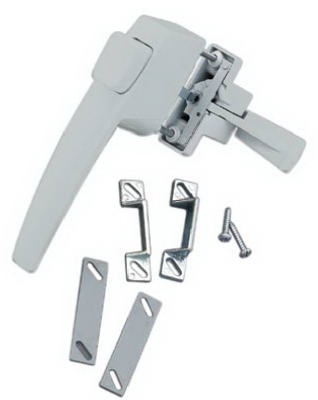Aluminum Hanging Push Button Latch, For Out Swinging Doors