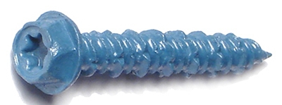 Masonry Screw, 3/16 x 1-1/4-In. Star Hex Head, 100-Pk.