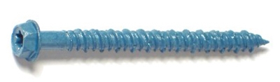 Masonry Screw, 3/16 x 2-1/4-In. Star Hex Head, 100-Pk.