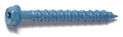 Masonry Screw, 1/4 x 2-1/4-In. Star Hex Head, 100-Pk.