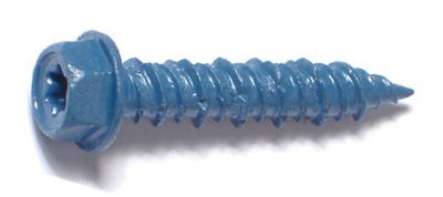 Masonry Screw, 1/4 x 1-1/4-In. Star Hex Head, 100-Pk.