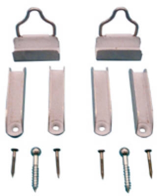 2-Pack Mill-Finish Aluminum Hangers & Latches for 7/16-Inch Frame